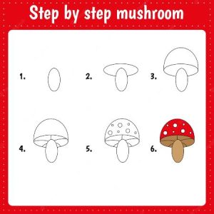 20 Easy Mushroom Drawing Tutorials for Kiddos - Cool Kids Crafts