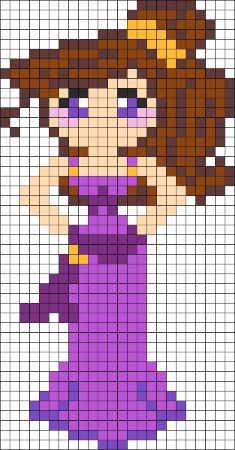 Megara Perler Bead Pattern