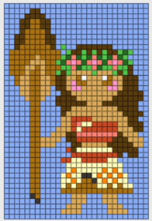 Moana Perler Bead Pattern