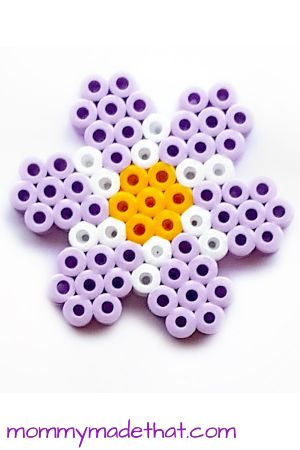 Pretty Perler Bead Flower