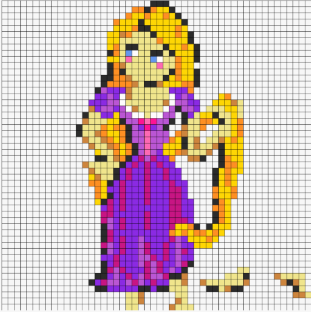 Rapunzel Perler Bead Pattern