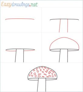 20 Easy Mushroom Drawing Tutorials for Kiddos - Cool Kids Crafts