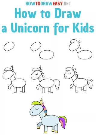 Coloring book for kids with a beautiful unicorn  Stock Illustration  74488931  PIXTA