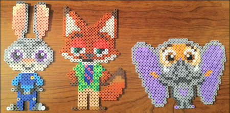 Zootopia Characters Perler Beads