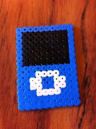 Blue iPod Perler Beads