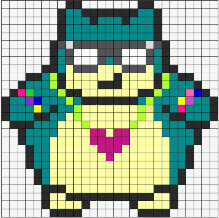 Cool Snorlax Perler Bead Pattern