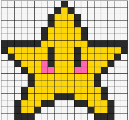 Cute Star Perler Bead Pattern