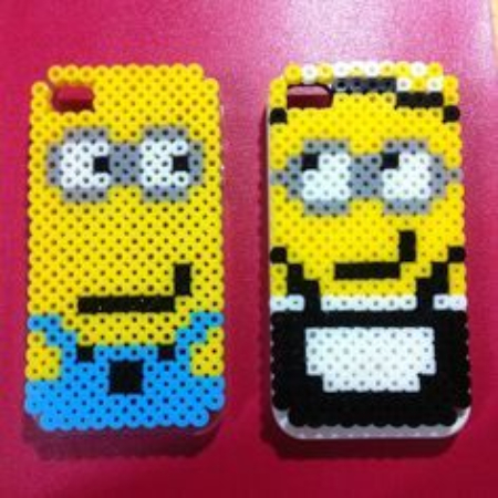 Minion Perler Bead Phone Case