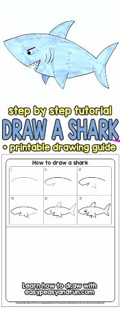 Scary Shark Drawing