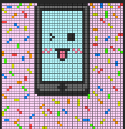 Winking Phone Pattern