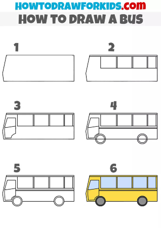 Yellow School Bus Drawing