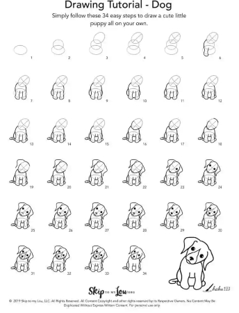 Adorable Puppy Dog Eyes Drawing