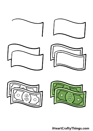 large set of money drawings Banknotes and  Stock Illustration  84503051  PIXTA