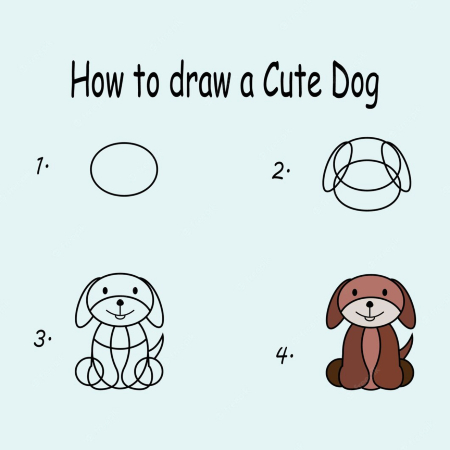 Charming Puppy Drawing