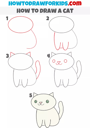 Chonky Kitten Drawing