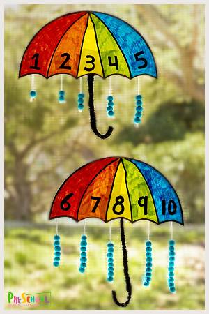 Counting Umbrella Craft