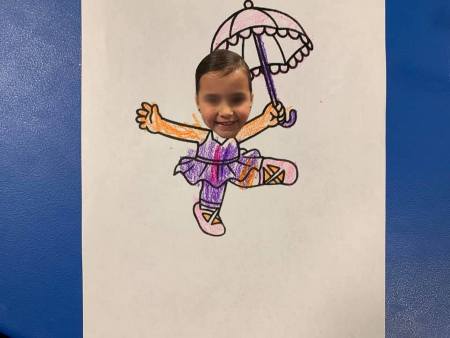 Cute Ballerina Umbrella Craft