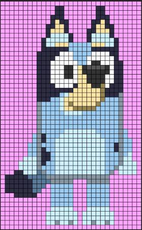 Cute Bluey Perler Bead Pattern