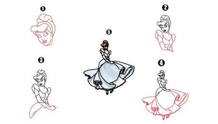 Dancing Cinderella Drawing