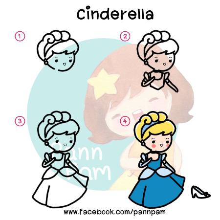 Easy Cinderella Sketch