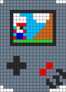 Nintendo Repeating Pattern 23 Nintendo Perler Beads Patterns for Young Gamers - Cool Kids Crafts