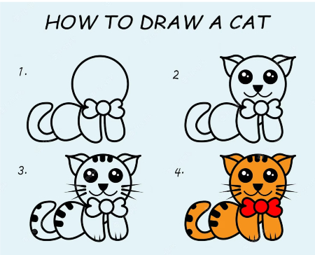 Handsome Kitten Drawing