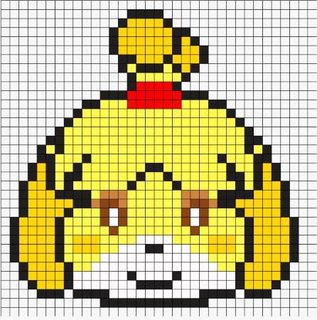 Isabelle Perler Bead Pattern