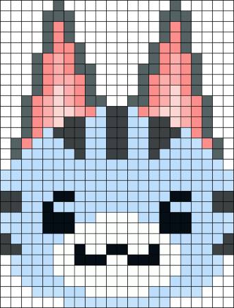 Lolly Animal Crossing Perler Bead Pattern