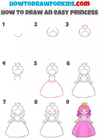 Coloring Page With Princess Character Color By Numbers Educational Children  Game Drawing Kids Activity Stock Illustration - Download Image Now - iStock