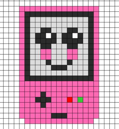 Pink Gameboy with Face Pattern