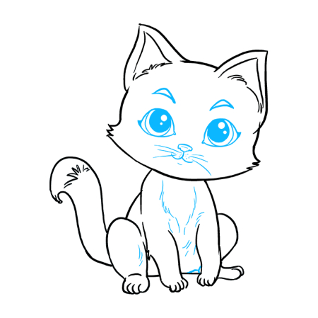 Pretty Kitty Drawing