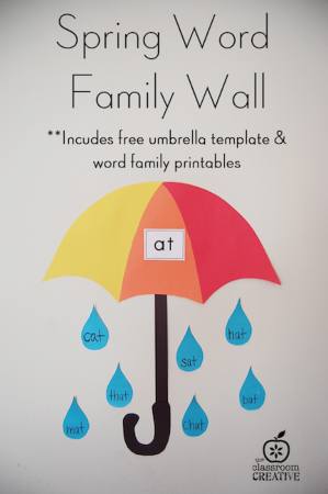 Umbrella Words Craft