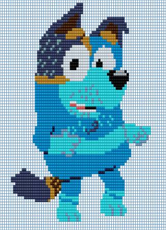 Sammy From Blueycapsules Perler Bead Pattern, Bead Sprites