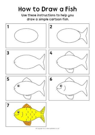 Yellow Fish Drawing