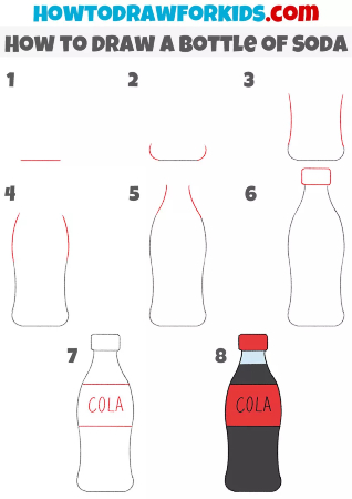 Bottle of Soda Drawing