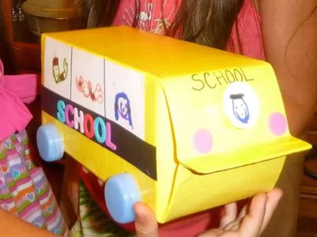 Milk Carton School Bus