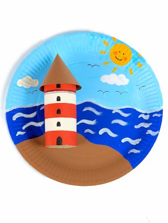 Paper Plate Lighthouse Project