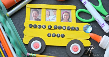 Popsicle Stick School Bus