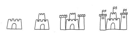 Sand Castle Outline Drawing