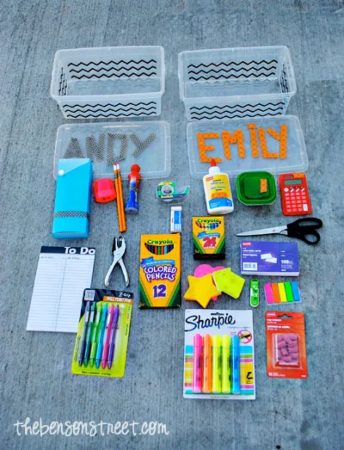 School Supplies Organizer