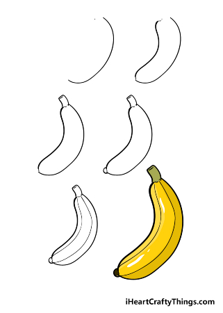 Shiny Banana Drawing