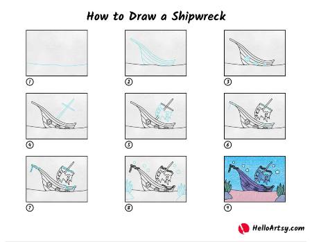 Shipwreck Drawing